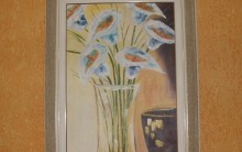 Pintura em Tela, Lindo Quadro Copo de Leite Estilo Moderno