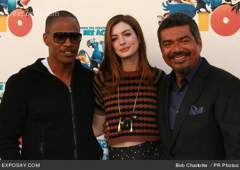 Anne Hathaway e Jamie Foxx no Brasil em Março – Rio 3D Estreia Mundial