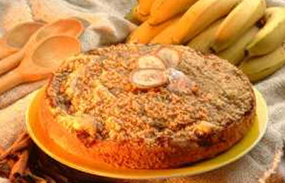 Torta de Banana Light da Globo Receita Fácil de Fazer