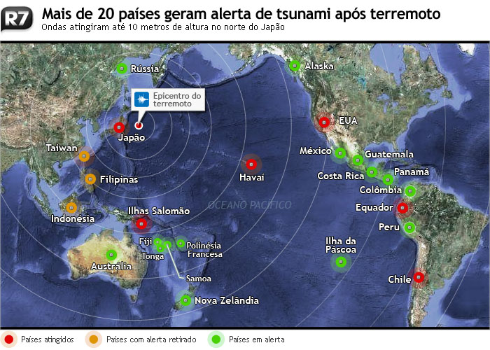 Japão tem Alerta de Novo Tsunami – Abalo Gerará mais Ondas Gigantes