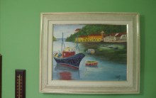 Linda Marítima – Pintura a óleo de Paisagens Marítimas com Barcos