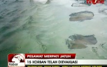 Cai Avião no Mar da Indonésia e Mata 27 Pessoas- Chovia Muito no Local