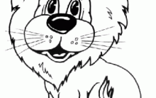 Desenhos para Colorir de Animais – Leão, Girafa, Esquilo, Porco e mais