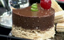 Delicioso Mousse de Chocolate com Farofa de Limão da Ana Maria Braga