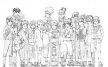 Desenhos para Colorir do Naruto – Sakura, Kakashi e mais para Imprimir