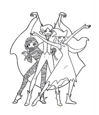 Melhores Desenhos para Colorir Três Espiãs Demais: Sam, Clover e Alex