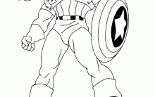 Desenhos para Colorir Capitão América: Imprima e Pinte. Confira