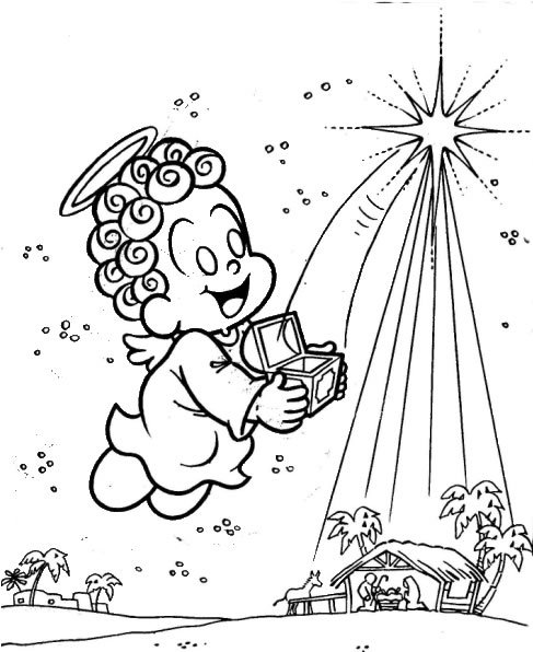 Desenhos para Colorir de Anjos: Imprima e Pinte. Confira Aqui!