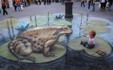 Kurt Wenner Street Art: Ruas em 3D, Fotos, Livro “Asphalt Renaissance”