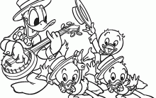 Desenhos para Colorir Zezinho, Huguinho e Luizinho: Imprima e Pinte.