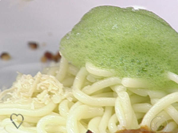 Receita de Macarrão com Purê de Batatas e Espuma de Couve Passo a Passo