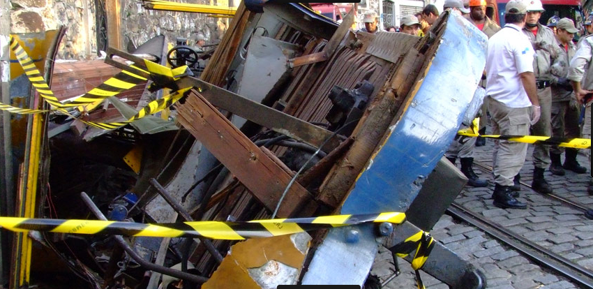 Acidente em Bonde no Rio de Janeiro Fotos