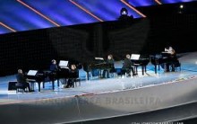 Hino Nacional Brasileiro Tocado a 12 mãos em 6 pianos Jogos Militares