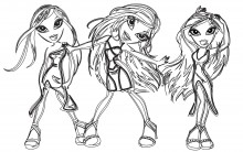 Desenhos para Colorir das Bratz: Lindas Imagens para Imprimir e Pintar
