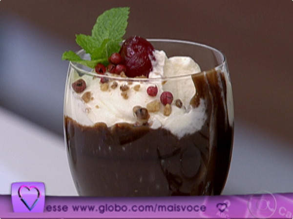 Receita Taça de Chocolate com Pimenta da Ana Maria Braga Passo a Passo