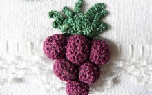 Como Fazer Bicos de Crochê de Frutas com Gráfico para Decorar sua Casa – Uva, Figo