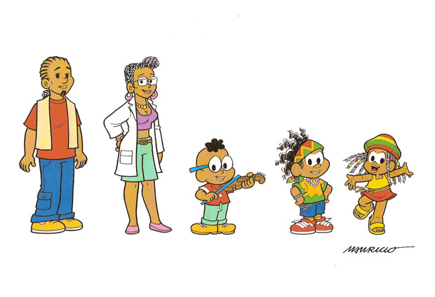 Turma da Mônica Ganhou Cinco Personagens Baianos, Fotos da Família