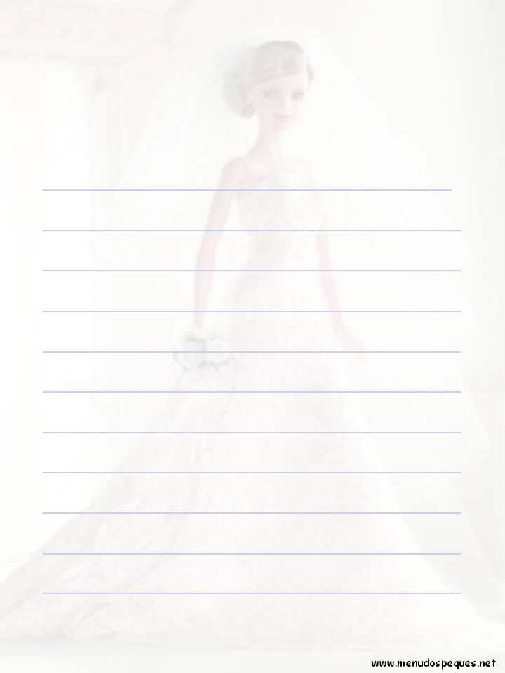 Papéis de Carta da Barbie: Lindos, para Baixar, Grátis, Confira Aqui!