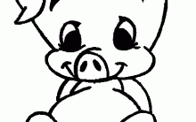 Desenhos para Colorir de Porcos: Porquinhos Fofos para Pintar Gratis