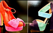 Sapatos Color Blocking 2012: Lindas Sandálias, Modelos Coloridos Verão