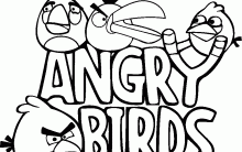Desenhos para Colorir de Angry Birds: Imagens para Imprimir e Pintar