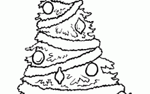 Desenhos de Árvore de Natal para Colorir: Imagens para Pintar Grátis