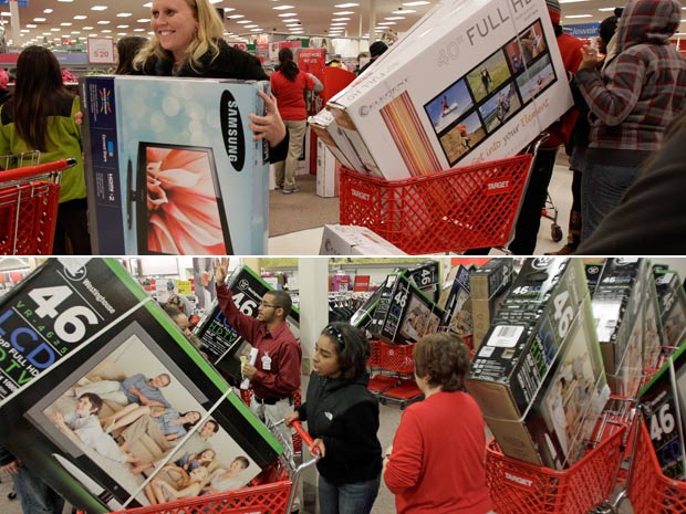Black Friday – Liquidação de Eletrônicos-TV Full HD Atrai Compradores