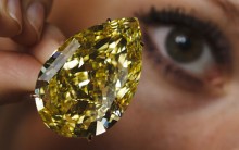 Diamante Amarelo “Sun-Drop” Deve Alcançar US$ 15 Milhôes- Leilão-Suíça