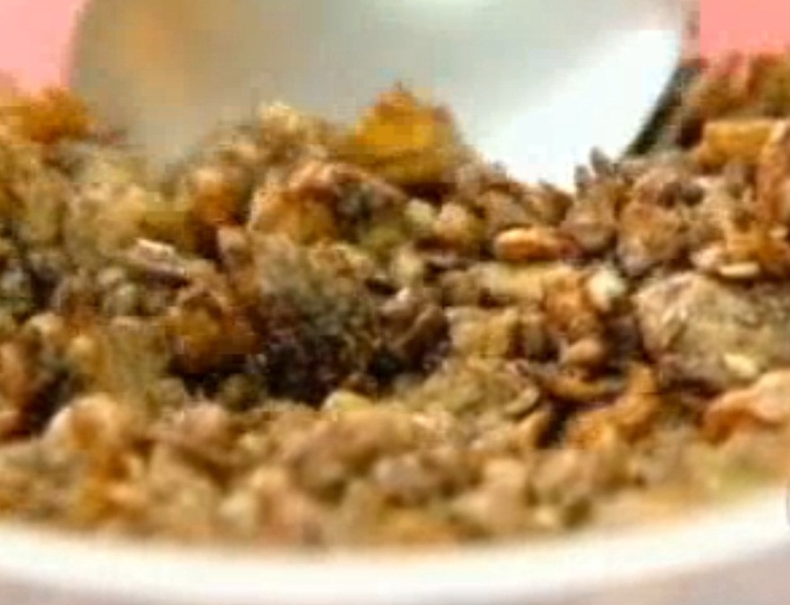 Granola Caseira – Receita Peixe com Granola-Jornal Hoje – 14/11/2011
