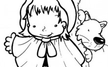 Desenhos para Colorir da Chapeuzinho Vermelho: Lobo Mau para Pintar