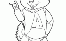 Alvin e os Esquilos 3 Desenhos para Colorir: Imagens, Imprima e Pinte