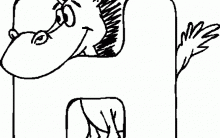 Desenhos para Colorir Letras do Alfabeto de H a N: Imprimir e Pintar