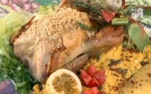 Peru Assado de Natal em Crosta de Castanha e Purê de Maçã- Jornal Hoje