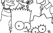 “Os Simpsons” Desenhos para Colorir: Imagens Online, Imprimir e Pintar