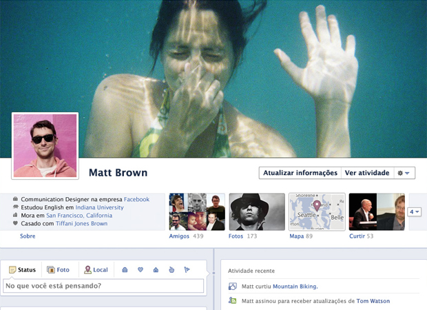 Facebook Disponibiliza Novo perfil Para Todos os Usuários – Timeline