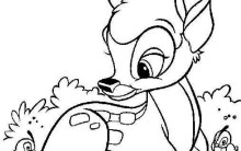 Desenhos para Colorir do Bambi, Disney: Imagens Online para Pintar