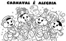 Desenhos para Colorir de Carnaval – Máscaras e Imagens para Pintar