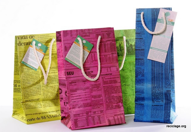 Video de Como Fazer Sacolas de Mercado com Jornal Reciclável