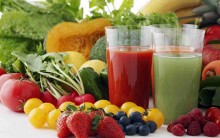 Receita de Salada, Suco, Espetinho de Frutas Pratos Vegetarianos- Ana Maria Braga