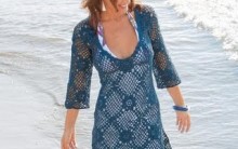 Saída de Praia de Crochê – Gráficos de Chale e Moda Saída de Praia