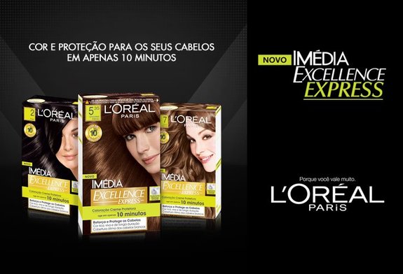 Tintura  L’OREAL – Colore em 10 Minutos – Imédia Excellence EXPRESS