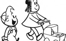 Desenhos para Colorir da Luluzinha e sua Turma: Bolinha Imagens Online