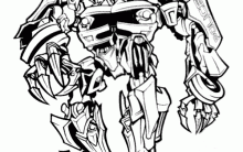 Desenhos para Colorir dos Transformers 4: Imagens Online para Pintar