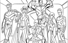 Desenhos para Colorir do X-Men: Wolverine, Vampira, Ciclope etc Online