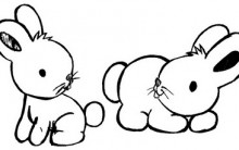 Desenhos para Colorir de Coelhos: Imagens Coelhinhos Online, Pintar