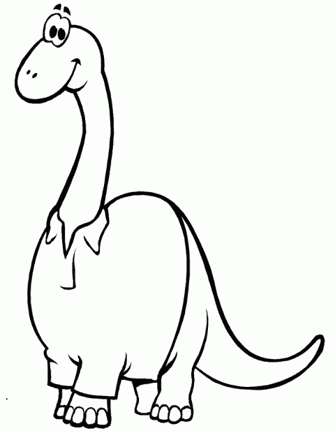 Desenhos para Colorir de Dinossauros: Imagens Online, Imprimir, Pintar