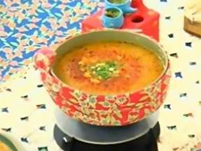 Receita de Caldo de Canjiquinha e Frango Ana Maria Braga no Mais Você