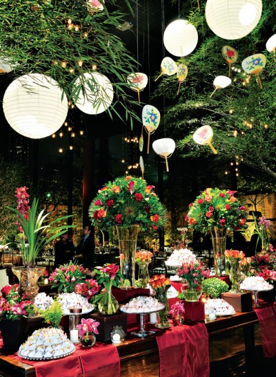 Decoração Japonesa de Aniversário de 15 anos: Lanternas, Mesas e Fotos