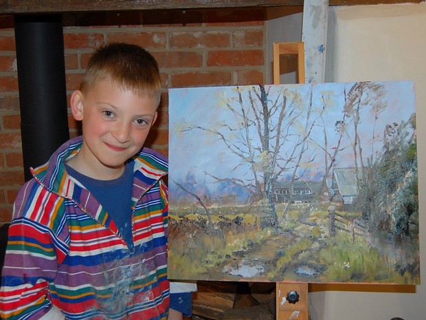 Kieron Williamson: Artista Britânico de 9 anos Famoso e Rico com Arte