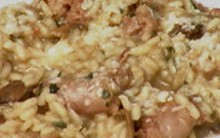 Risoto de Linguiça e Funghi do Super Chef Celebridades: Mais Você 2012